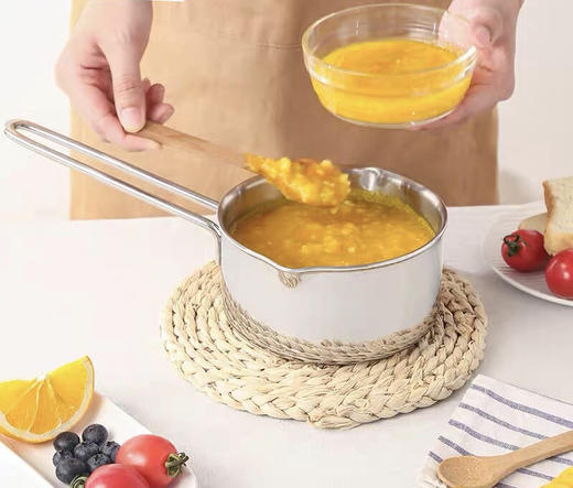 韩国进口-PRIMA 不锈钢单柄奶锅14cm-电磁炉可用-图片供参考-会员8折 商品图2