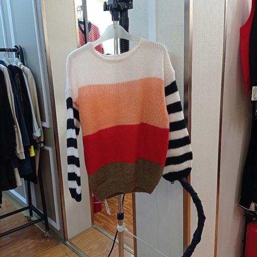 拼色圆领冷衫 商品图0