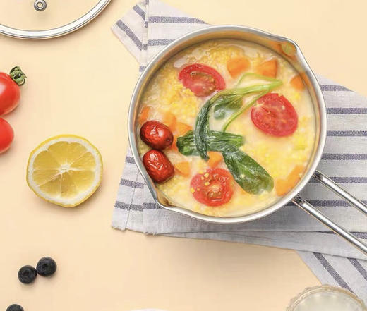 韩国进口-PRIMA 不锈钢单柄奶锅14cm-电磁炉可用-图片供参考-会员8折 商品图1