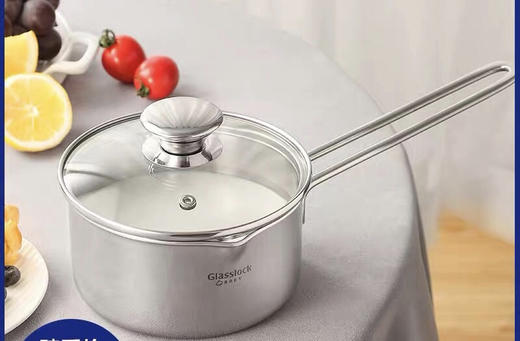 韩国进口-PRIMA 不锈钢单柄奶锅14cm-电磁炉可用-图片供参考-会员8折 商品图0