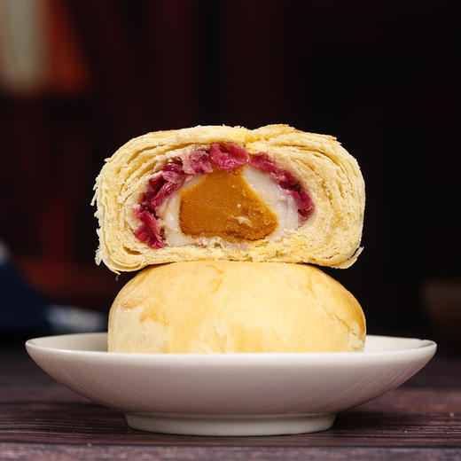 【花味道】云南特色产品  玫瑰鲜花蛋黄酥2盒装 商品图2