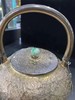 璞圣堂 宝珠隔热石纹壶 S211  纯手工银器纯银999烧水壶 日本汤沸银瓶 口打出银壶茶具 商品缩略图1