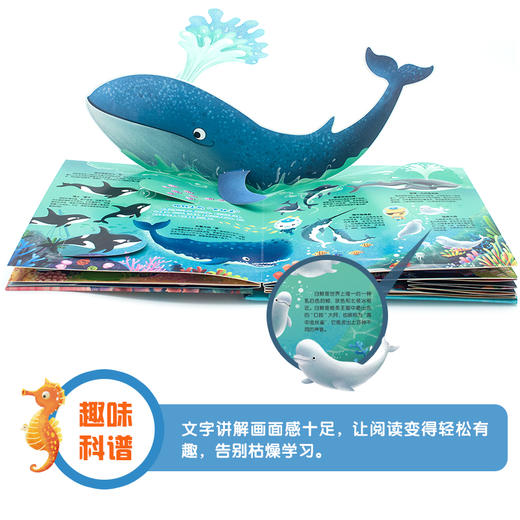 【适合2-7岁】海底小纵队大电影  3D海洋奇趣立体书 商品图5