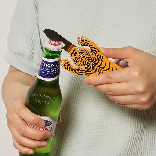 美国进口-kikkerland老虎造型多功能开瓶器高档不锈钢红酒创意家用-会员8折 商品图1