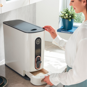 MORPHY RICHARDS摩飞米桶家用防虫防潮密封面粉储存罐米缸米箱12公斤装收纳盒带盖