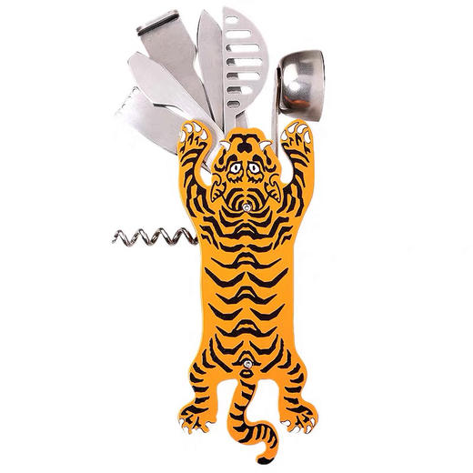 美国进口-kikkerland老虎造型多功能开瓶器高档不锈钢红酒创意家用-会员8折 商品图4
