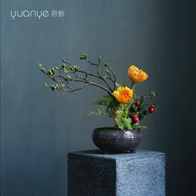 新中式禅意高档仿真花假花餐厅商场酒店前台客厅玄关装饰花摆设件