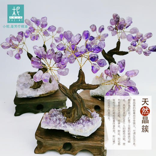 紫水晶转运招财发财树 紫气东来 牛转乾坤 商品图2