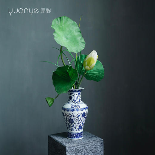 新中式高档仿真花假花样板房间酒店前台边几客厅玄关装饰花摆设件 商品图2