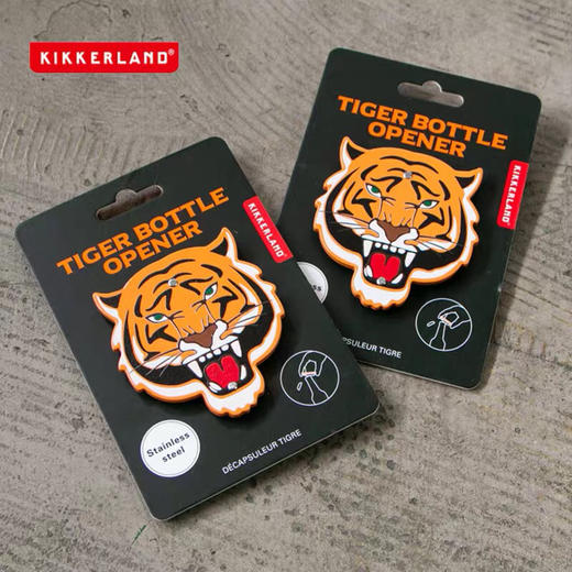 美国进口-kikkerland 老虎开瓶器动物好玩啤酒创意好玩时尚玩具-会员6折 商品图3