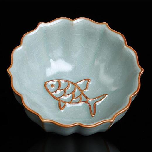 汝窑瓷茶杯茶具主人杯茶盏开片可养冰裂釉纯手工功夫茶个人单杯 商品图0