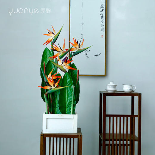 新中式田园风高档仿真花假花样板房酒店前台客厅玄关装饰花摆设件 商品图3