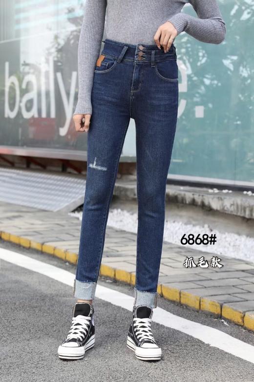 加绒牛仔长裤6868 商品图2