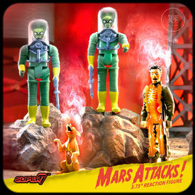 现货 Super7 火星人玩转地球 系列1  复古 挂卡 摆件 Mars Attacks