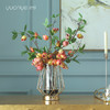 高档轻奢仿真花绢花玄关酒店前吧台茶几橘橙金铜色花器瓶样板间房 商品缩略图2