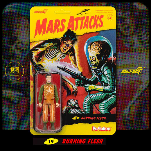 现货 Super7 火星人玩转地球 系列1  复古 挂卡 摆件 Mars Attacks 商品图4