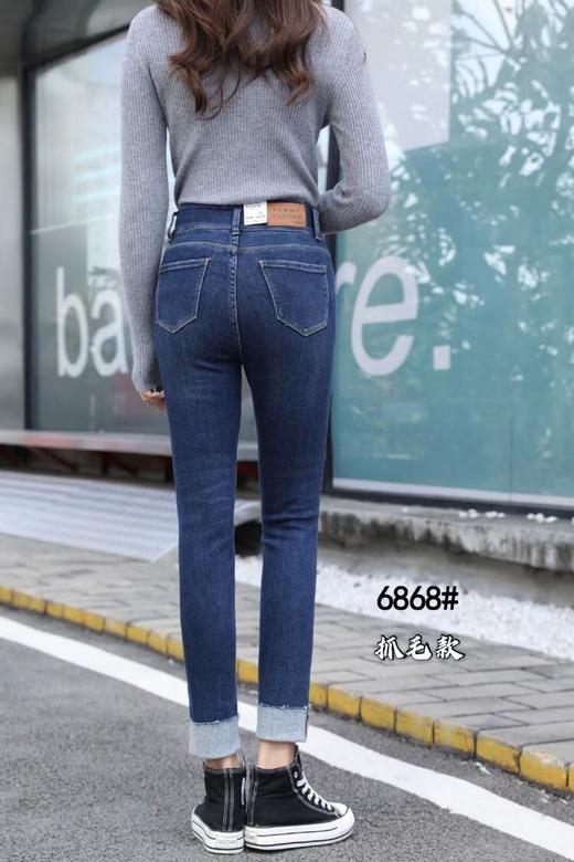 加绒牛仔长裤6868 商品图0