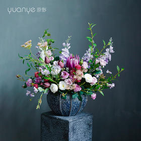 田园自然风高档轻奢仿真花假花酒店客厅餐桌玄关茶几摆设件装饰花
