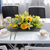 餐桌花桌面中西式餐厅长桌仿真花假花酒店会议室高档样板房间摆件 商品缩略图1