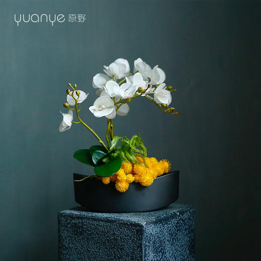 新中式田园风高档仿真花假花样板房酒店前台客厅玄关装饰花摆设件 商品图3