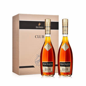人头马 CLUB优质香槟区干邑白兰地双支礼盒（350ml*2）