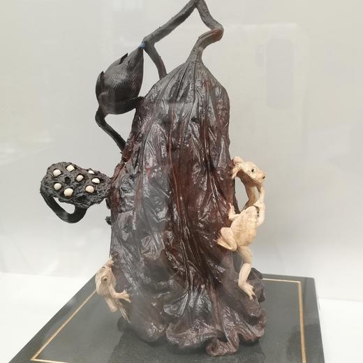 荷趣（三只青蛙）小叶紫檀 商品图0