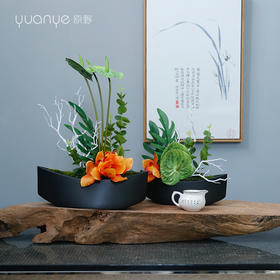 新中式田园风高档仿真花假花样板房酒店前台客厅玄关装饰花摆设件