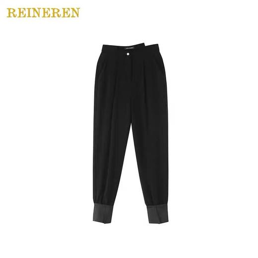 不对称腰头束脚裤 商品图1