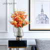 高档轻奢仿真花绢花玄关酒店前吧台茶几橘橙金铜色花器瓶样板间房 商品缩略图3