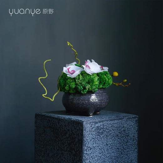 新中式禅意高档仿真花假花餐厅商场酒店前台客厅玄关装饰花摆设件 商品图3