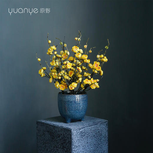 新中式禅意高档仿真花假花餐厅商场酒店前台客厅玄关装饰花摆设件 商品图1