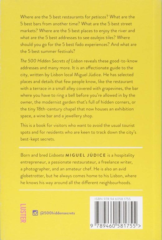 The 500 Hidden Secrets of Lisbon,里斯本的500个秘密   旅行 商品图1