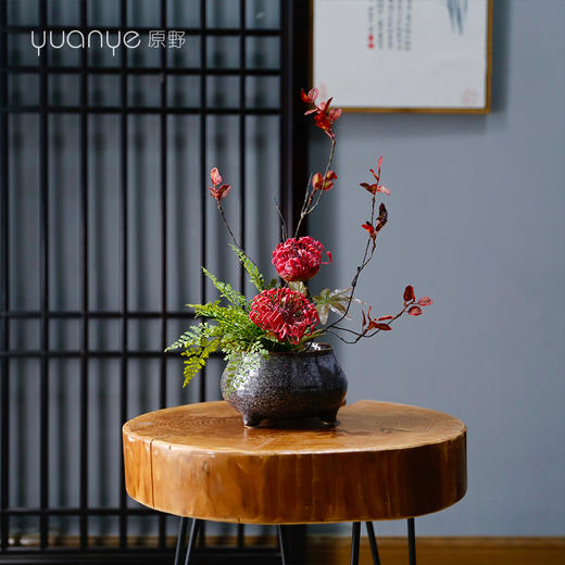 新中式高档仿真花假花样板房间酒店前台茶几客厅玄关装饰花摆设件 商品图3