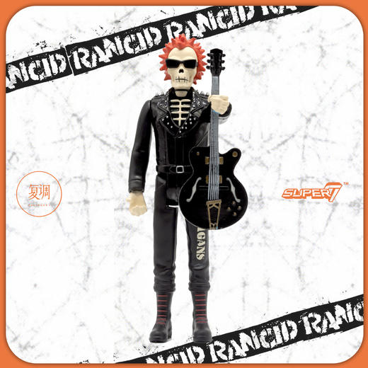 现货 Super7 Rancid系列2 Skeletim Charged 朋克 复古 挂卡潮玩 商品图1