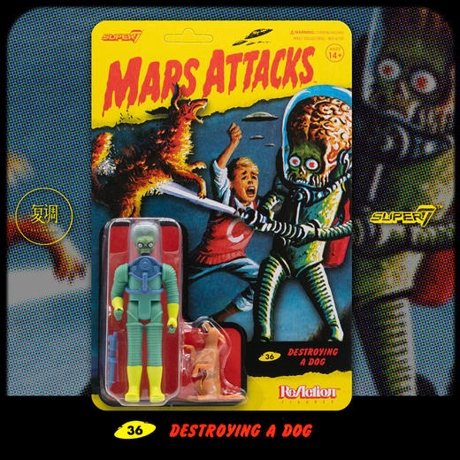 现货 Super7 火星人玩转地球 系列1  复古 挂卡 摆件 Mars Attacks 商品图2