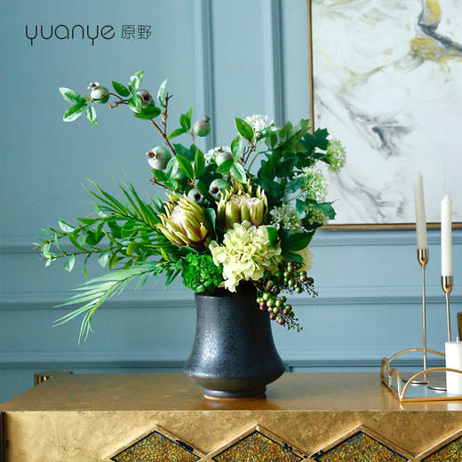 田园自然风高档轻奢仿真花假花酒店客厅餐桌玄关茶几摆设件装饰花 商品图2