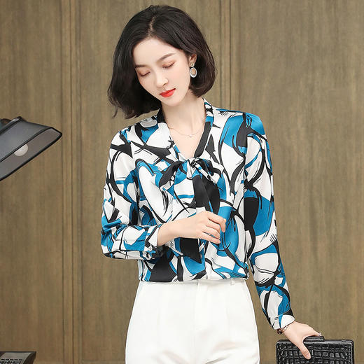 上海旗袍厂ASE-3512时尚气质真丝衬衫 商品图3