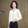 上海旗袍厂ASE-3376立领气质百搭单排扣真丝衬衫 商品缩略图3