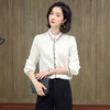 上海旗袍厂ASE-3376立领气质百搭单排扣真丝衬衫 商品缩略图2