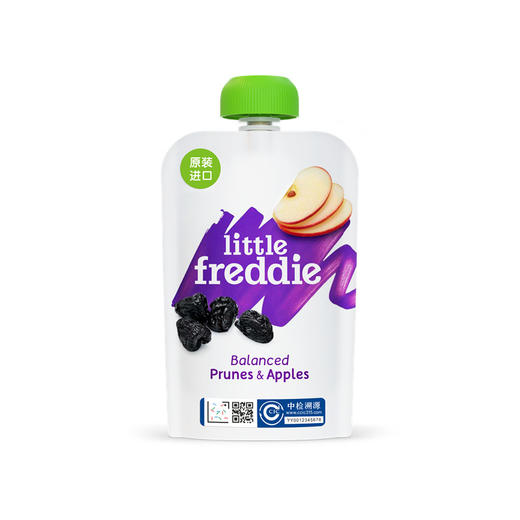 Little Freddie小皮 婴幼儿罐装辅助食品西梅苹果泥 100g*6袋 商品图0