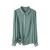 上海旗袍厂ASE-3376立领气质百搭单排扣真丝衬衫 商品缩略图4