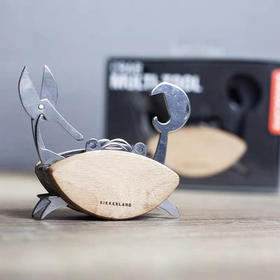 美国进口kikkerland螃蟹-创意多功能开罐瓶器锯子螺丝剪刀套装厨房工-会员6折