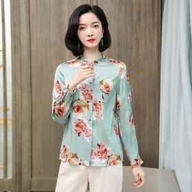 上海旗袍厂ASE-3399气质百塔时尚真丝衬衫