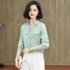 上海旗袍厂ASE-3380小方领气质百塔时尚真丝衬衫 商品缩略图3