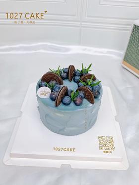 1027CAKE |  蓝莓装饰蛋糕 灰色系
