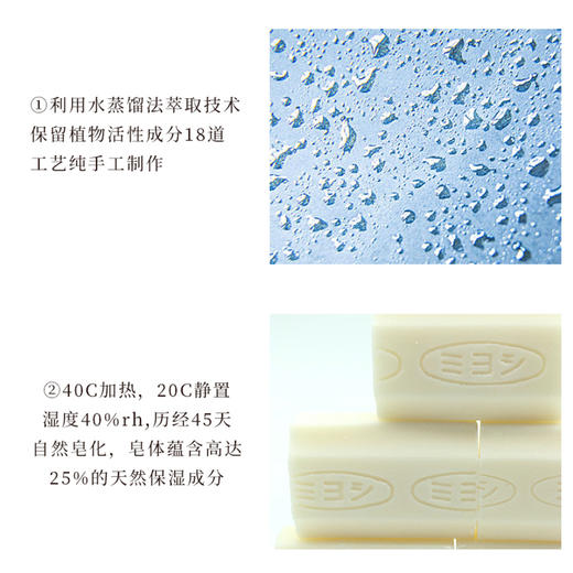 日本进口 Miyoshi三芳洗衣皂 无添加无荧光剂 宝宝用肥皂140g*5块（210018） 商品图3