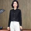上海旗袍厂ASE-3387真丝衬衣女新款长袖上衣气质优雅飘带桑蚕丝衬衫 商品缩略图2