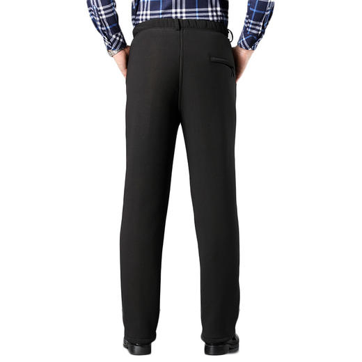 冬季羊羔绒裤子 男爸爸加绒加厚休闲裤 宽松棉裤保暖中年男裤 商品图3