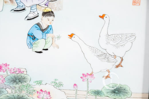 付建文:写经换鹅瓷板 商品图2