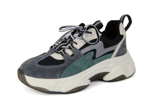 豪行冬季新款女鞋29447199网红老爹鞋女韩版加绒原宿百搭运动鞋 商品图1